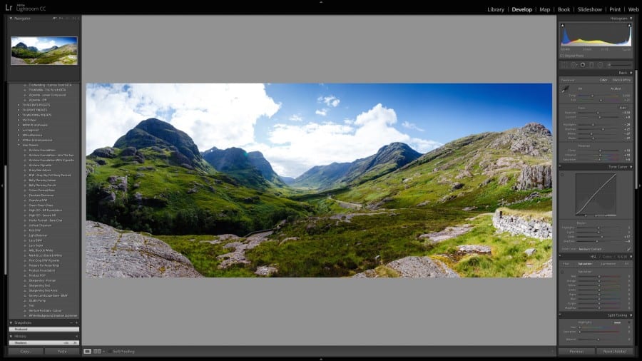 Lightroom CC Panorama Merge
