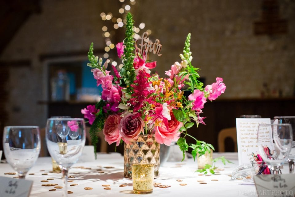 Flowers at Bury Court Barn