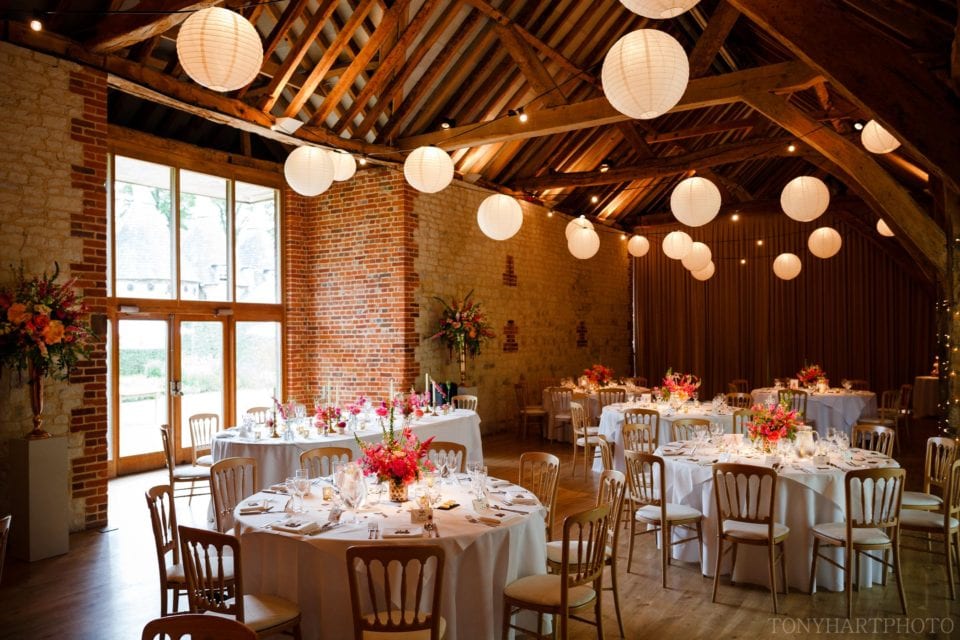 Bury Court Barn wedding breakfast