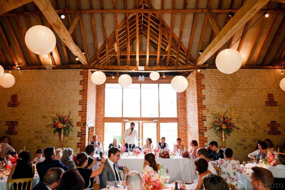 Bury Court Barn Wedding speeches