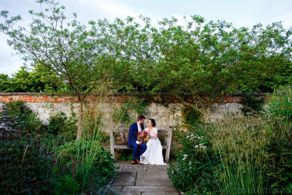 Andy & Laura stepped away for some quick portraits at Bury Court Barn