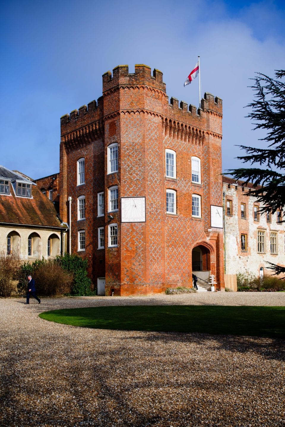 Farnham Castle Foxes Tower February wedding