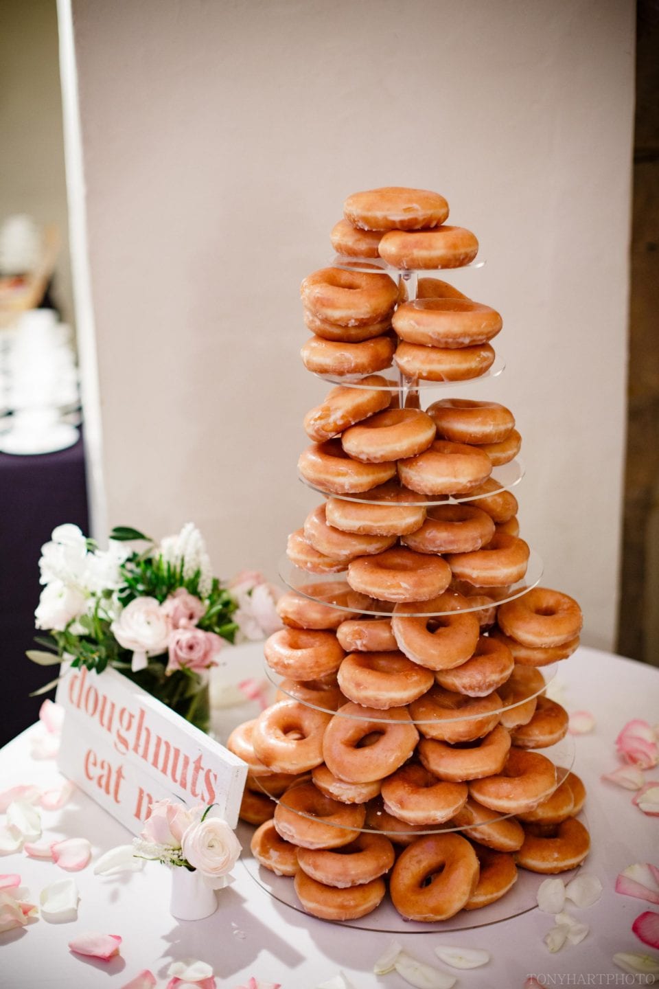Krispy Kreme tower at Farnham Castle