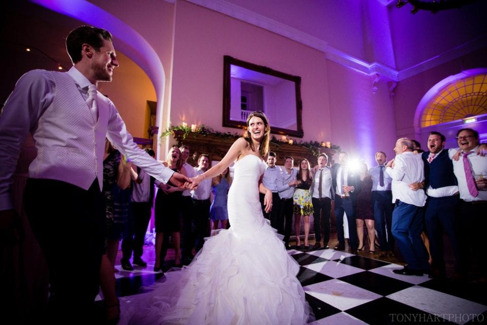 Dancefloor at Farnham Castle wedding