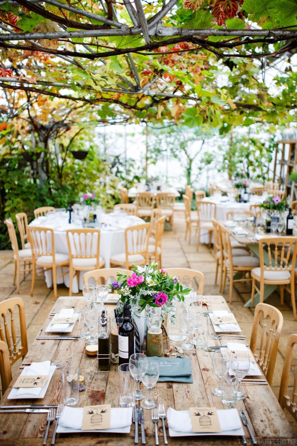 West Green House wedding - Interior of the stunning greenhouses