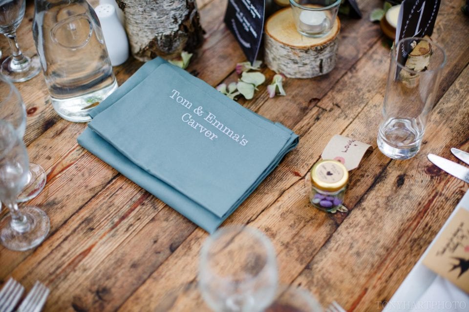 West Green House wedding - Emma & Tom had their guests carve at the table. Fun and cool!