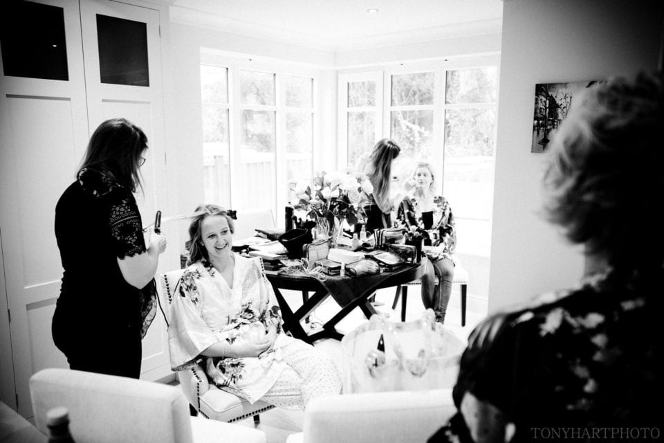 Nicole having her hair done by Natasha Wiggins