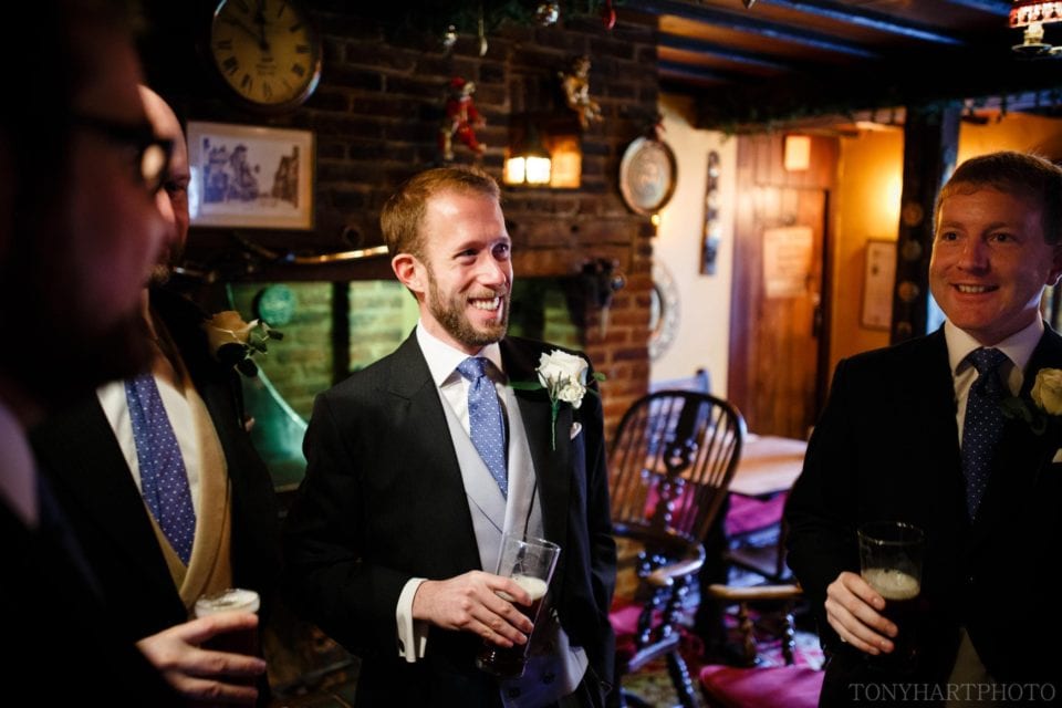 Rich and his groomsmen at The Withies Inn