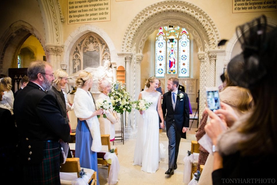 Exit of the newlyweds