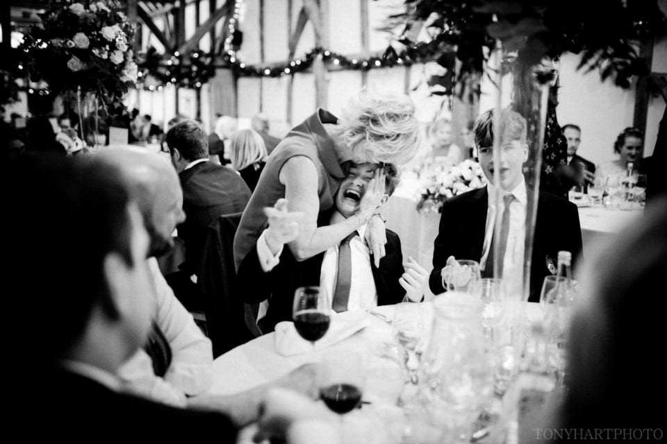 A granchild getting the grandmother treatment