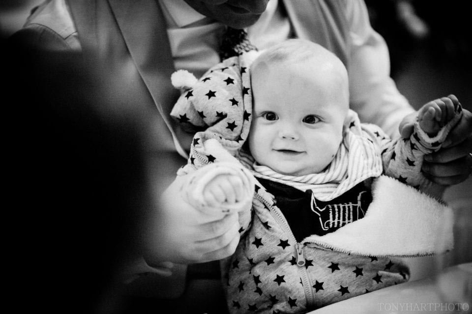Baby at a wedding