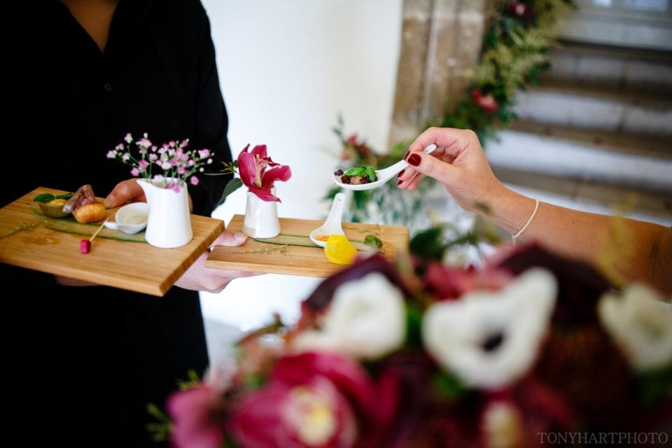 Canapés at Farnham Castle