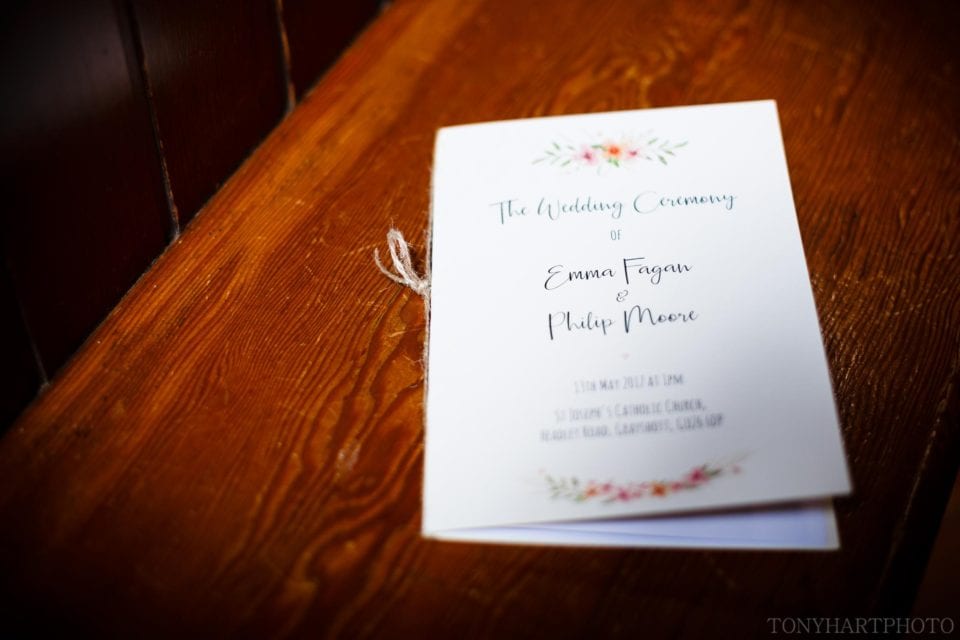 Emma and Phil's order of service