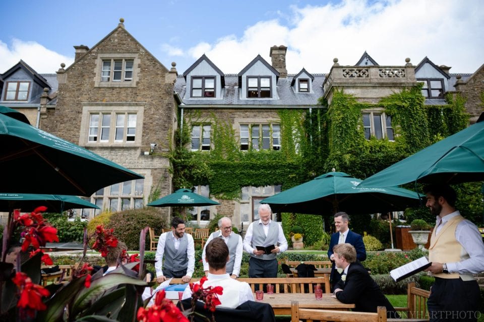 Groomsmen at South Lodge Hotel
