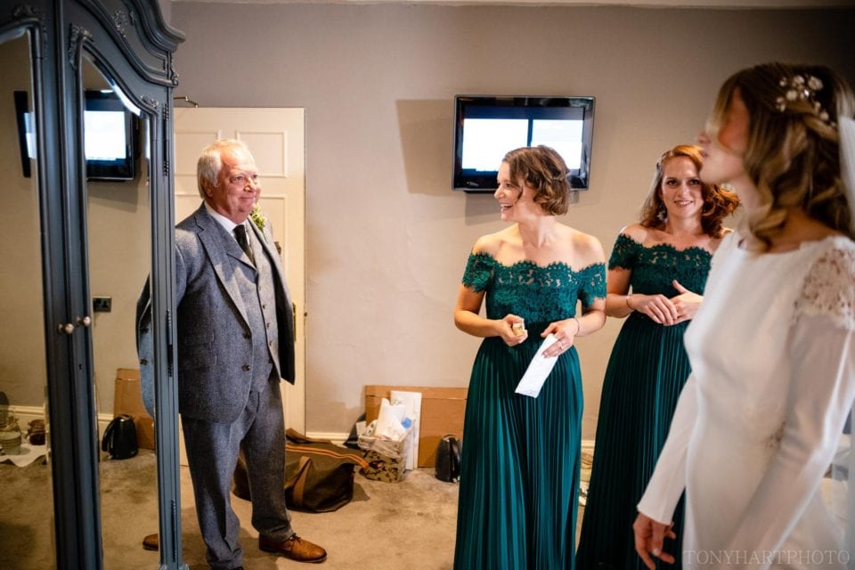 Anna's Dad seeing his daughter for the first time