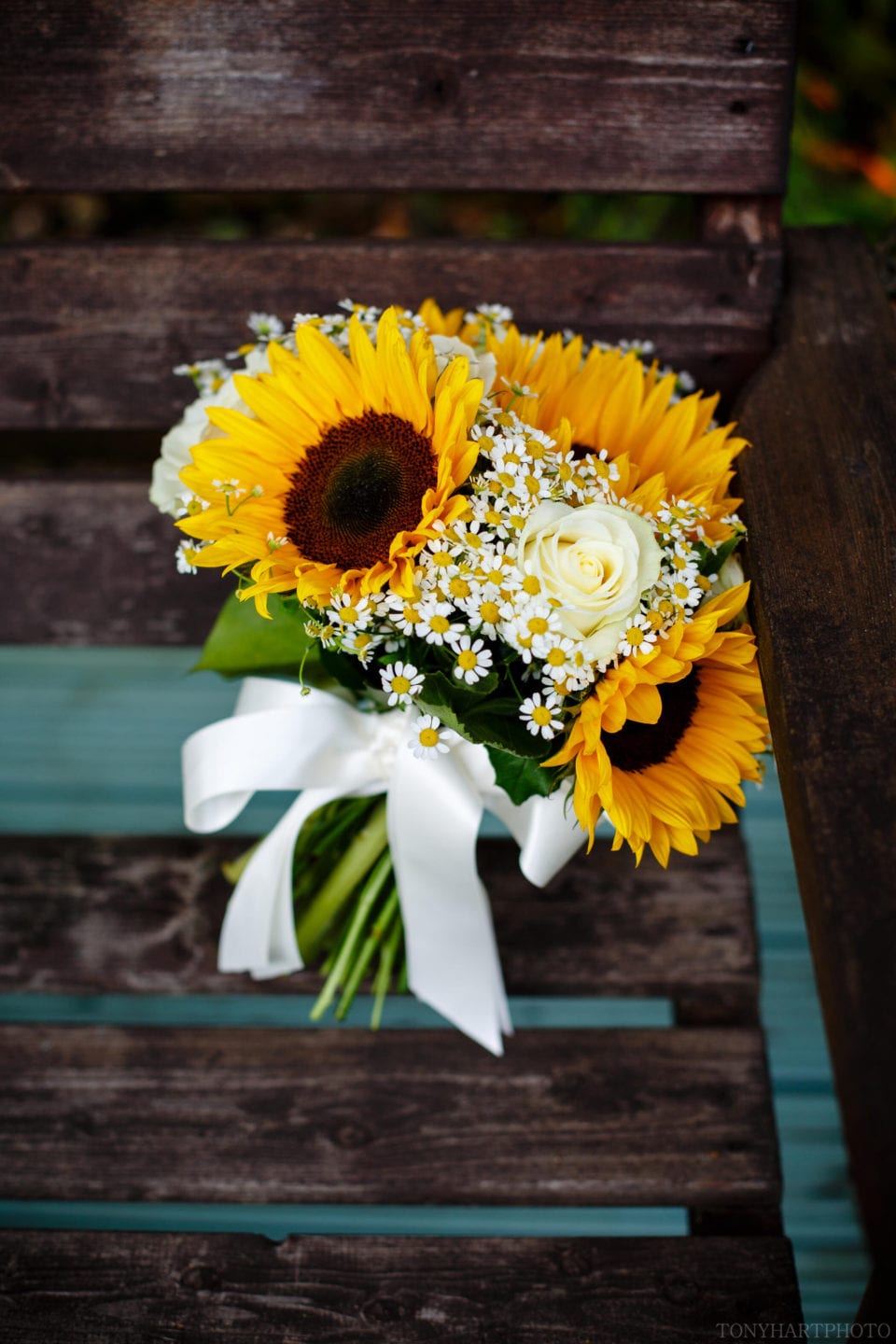 Sunflower bridal bouquet