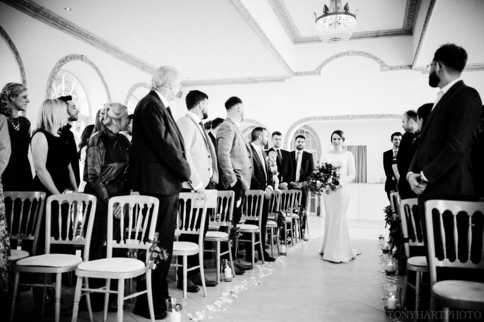 Northbrook Park Wedding Photography - Arrival of the bride