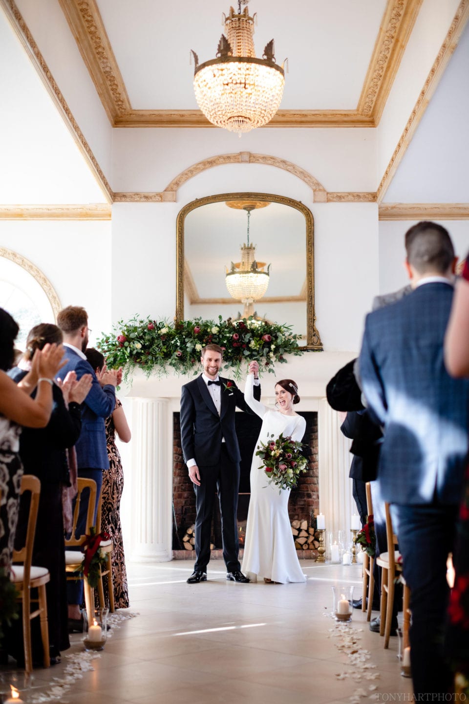 Northbrook Park Wedding Photography - James & Jemima celebrate their marriage in The Vine Room