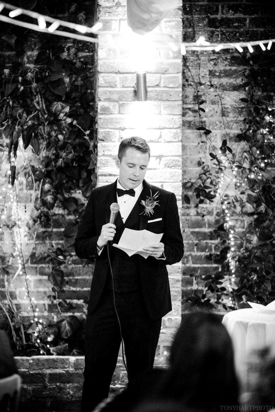Best Man's speech in The Orangery