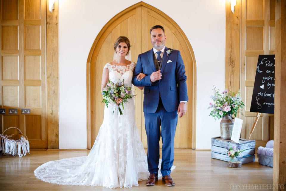 Emma and her Dad at Rivervale Barn