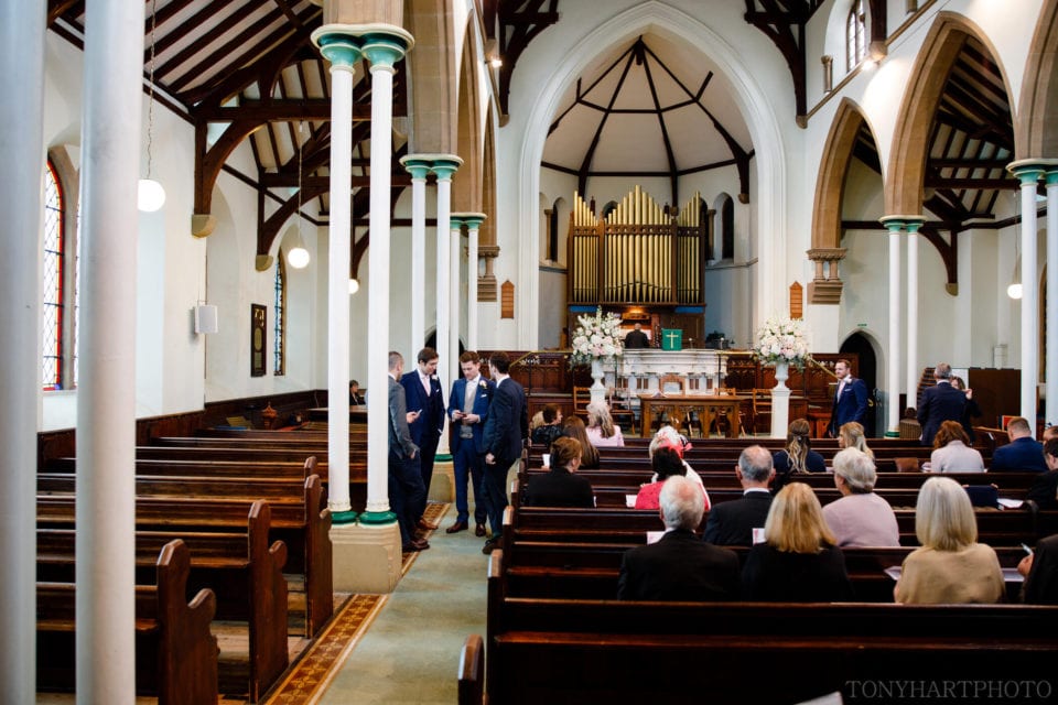 Groomsmen ahead of the wedding ceremony