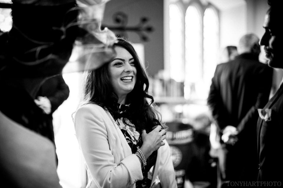 Guests arrive at Church