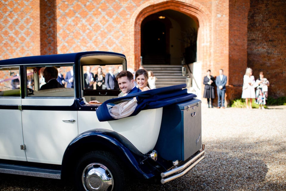 The lap of honour on the turning circle at Farnham Castle